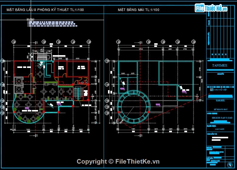 bản vẽ khách sạn,file cad khách sạn,kiến trúc khách sạn,bản vẽ khách sạn 3 tầng